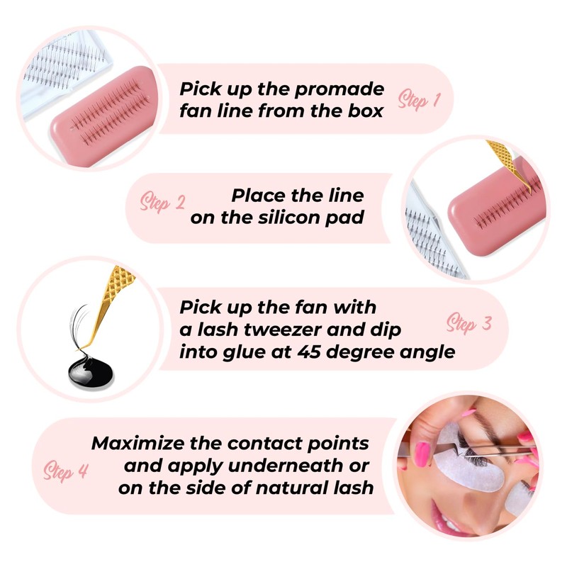 MDC LASHES MDC LASHES Promade Wispy Lash Extension Volume Lashes