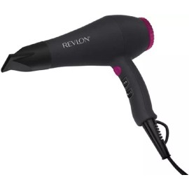 Revlon Secadora Cabello Revlon 1875w Rvdr5251  Smooth Brilliance 2 Velocidades Cool Shot Negra 110v