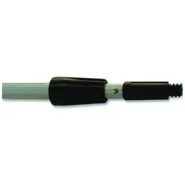 Boardwalk 12\" Wide Combo Aluminum Window Cleaning Kit with 8 ft Extension Pole and 4\" Wide Scraper 8\" Handle