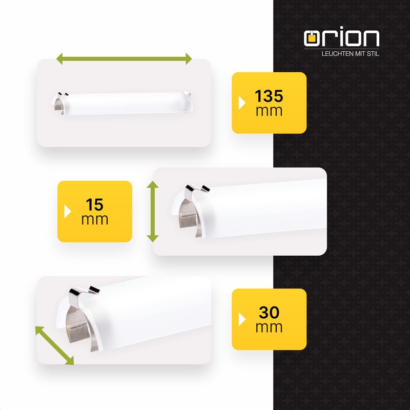 Protective Glass for Uplighter R7s Milky Length 135 mm for