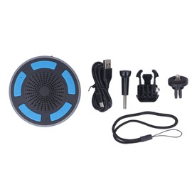 Portable Bluetooth Speaker with LED Light IPX7 Waterproof Portable Bluetooth 5.0 Wireless Speaker with 1/4inch Thread and Suction Cup