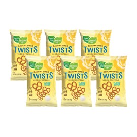 Real Food From The Ground Up Vegan Cauliflower Pretzels, Gluten Free, Non-GMO, 6 Pack (Twists)