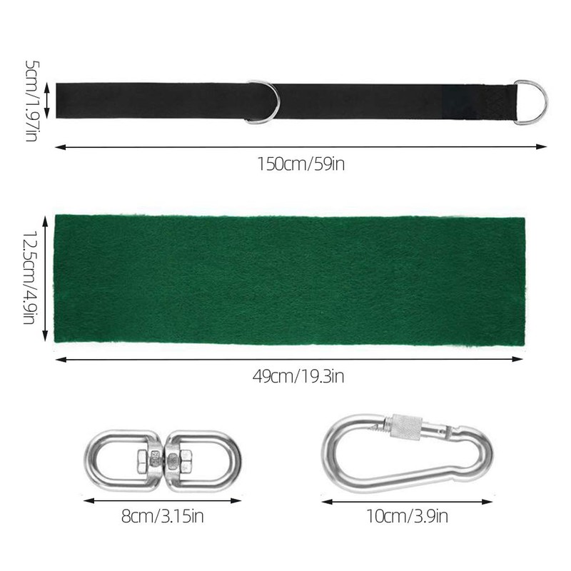 Hanging Set with Tree Swing Straps, Adjustable Hammock Straps (Set