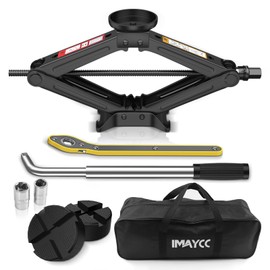 IMAYCC Car Jack Kit 2.5 Ton, Universal Scissor Car Jack, Portable Tire Changing Kit for Car SUV MPV
