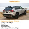 Abodvu Compatible with Toyota RAV4 Rear Bumper Reflector 2019-2024,Sienna Left