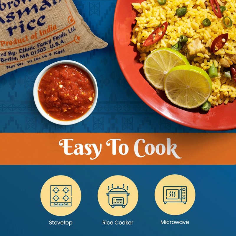 Bombay Market Brown Basmati Rice - Aromatic & Nutty Flavor