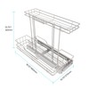 STORKING 2 Pack Under Sink Organizer 9" W X18 D,