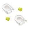 LESHIAUTO 2 Pcs Transmission Shifter Cable Bushing with Cap Compatible