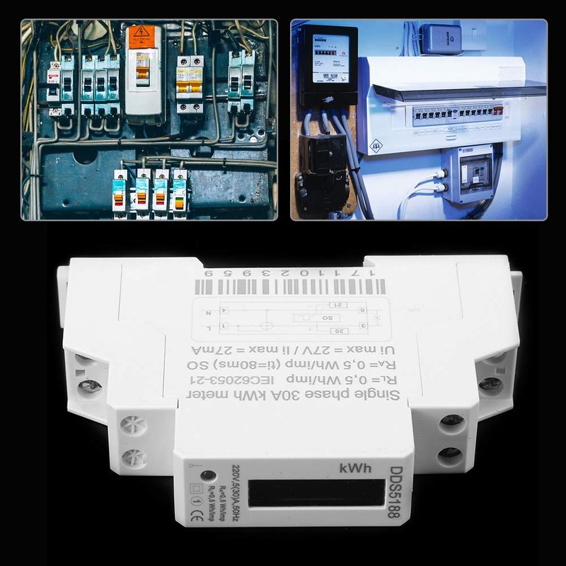 LCD Digital Electricity Meter, DDS5188 Electricity Meter, AC Meter, Single-Phase