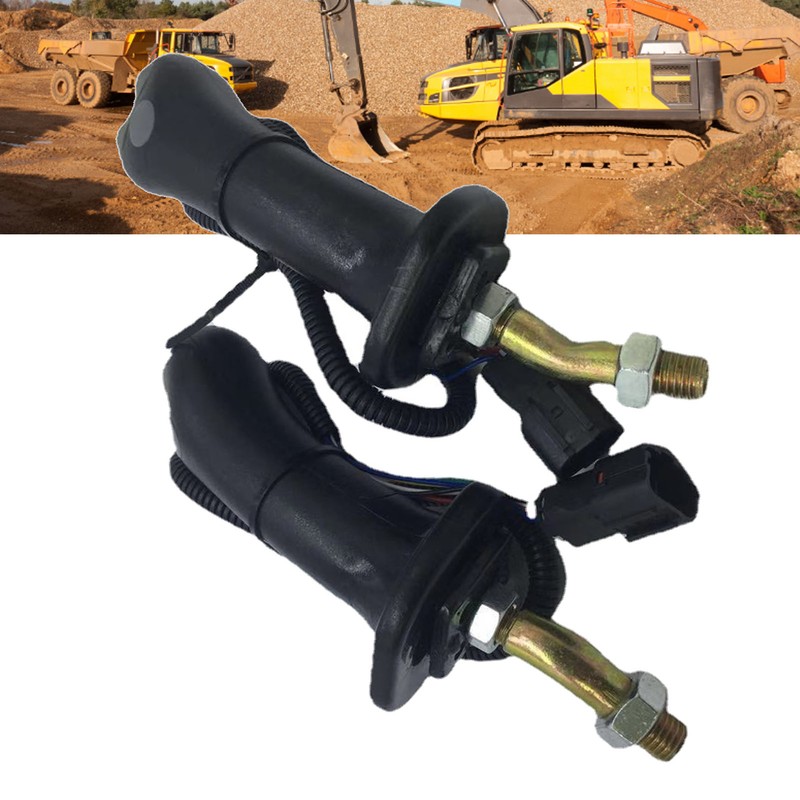 2PCS Excavator Joystick Handles Ergonomic Grip Precise Control Button Handle