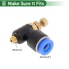 Motoforti Push to Connect Air Fittings 1/4" 90 Degree Air