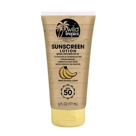 Wild Tropics NEW! Wild Tropics 6 Oz.🍌 ●FRESH BANANA SCENT● Broad Spectrum ☀️SPF50 Sunscreen.