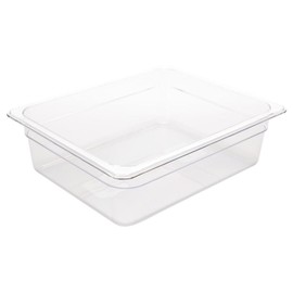 Vogue U229 1/2 Gastronorm Container 100mm 6 Litre Clear Catering Food Storage Pan