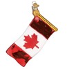 Old World Christmas - Adorno Canadiense, Bandera roja y Blanca