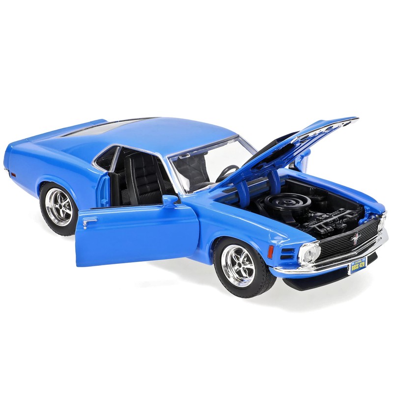 MOTORMAX Ford Mustang Boss 429 Blau 1970 Coupe 1/24 Modellauto