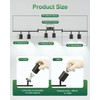 Fondiiz 6 Ways Track Lighting, Rotatable Heads Tracks Light, Track