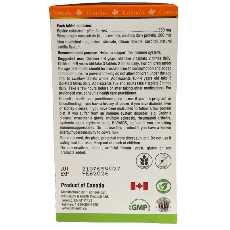 Bill Beauty Children's Colostrum, 90 chewables