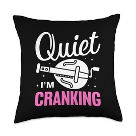 Funny Hurdy-Gurdy Instrument Design for a Hurdy-Gurdy Lover Throw Pillow