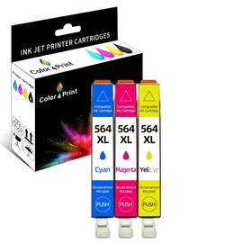 SZ 564 XL Compatible for HP 564 564XL Color Ink Cartridge for Photosmart 5510 5515 5520 5525 6510 6512 6515 6525 6520 7510 7520 7525 DeskJet 3520 3522 OfficeJet 4620 4610 Printer(Cyan,Magenta,Yellow)