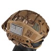 ClrfZebr Adjustable Tactical Helmet with Counterweight Pouch & Cover for