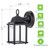 LIT-PaTH Outdoor LED Wall Lantern, Wall Sconce as Porch Lighting