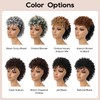 Mohawk Wig for Black Women Kinky Curly Clip in Mohawk