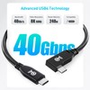 Cable Matters 40Gbps Right Angle USB 4 Cable 3.3 ft,