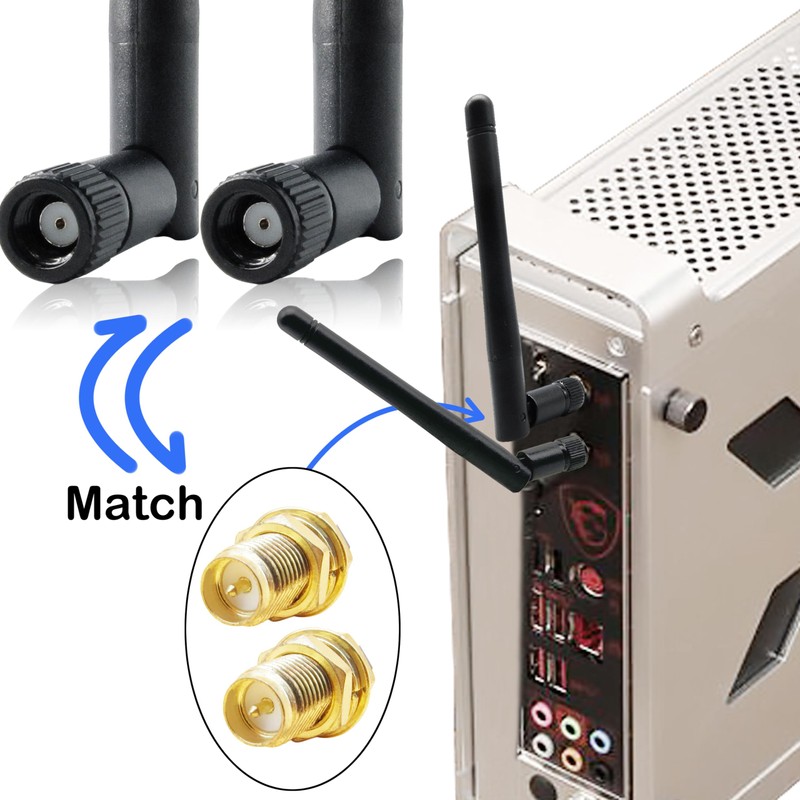 Rydocyee WiFi Antenna PC Bluetooth Antenna Dual Band 2.4Ghz 5Ghz