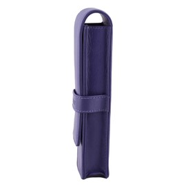 DiLoro - Funda de piel para bolígrafos o lápices (violeta)