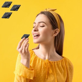 Fruidles Diamond Licorice Gummies, Slightly Salted Black Licorice (Half-Pound)