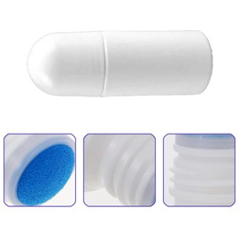 ZQTSANKESL 6pcs 50ml sponge head plastic bottle, liquid applicator bottle, containing sponge refillable deodorant, used to fill cosmetic essential oil and perfume, portable