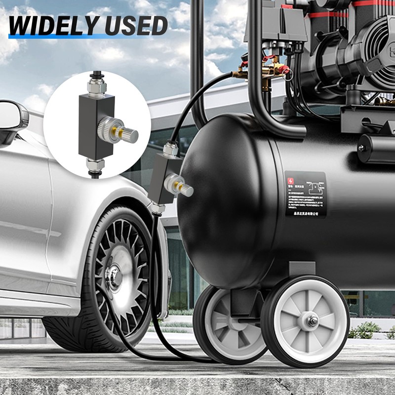 TAILONZ PNEUMATIC Air Flow Control Valve with Push-to-Connect Fitting, in-Line