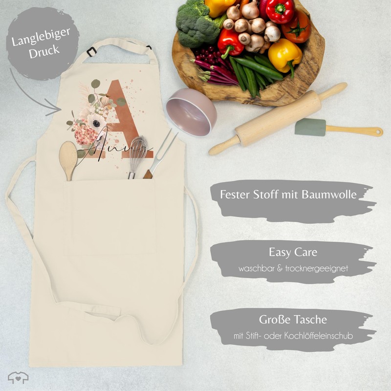 Geschenk mit Namen personalisiert by Shirtracer - Apron - Name