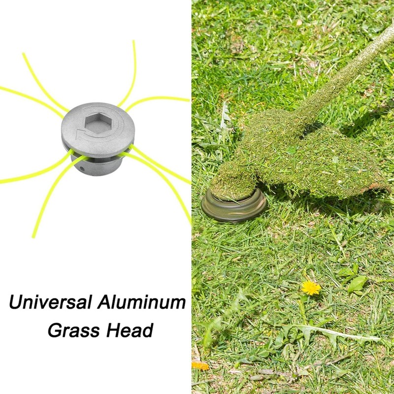 BE-TOOL Aluminum Trimmer Head Universal Aluminum Grass Head Multi-line Weed
