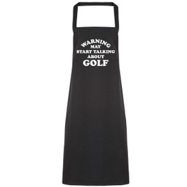Hippowarehouse Warning may start talking about golf Apron kitchen cooking painting DIY onesize adult