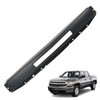 Front Bumper Face Bar Black Steel with Vent Hole Replacement