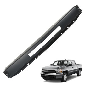 Front Bumper Face Bar Black Steel with Vent Hole Replacement for 2007-2011 Silverado 1500 GM1002828