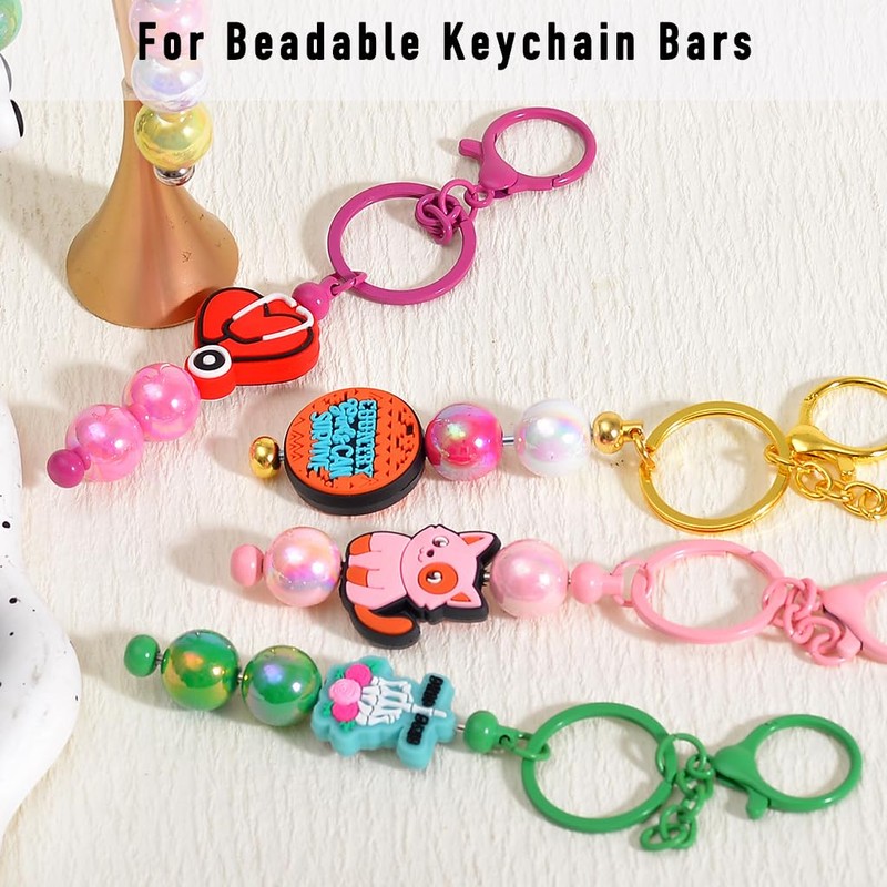 School Theme 16mm Acrylic Beads for Pens 52PCs & Silicone