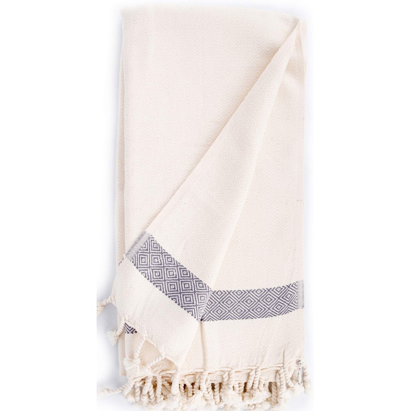 Bersuse 100% Cotton - Laodicea Turkish Towel - Natural White