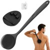 Manmihealth Silicone Back Scrubber & Soft Shower Brushes Set 2PCS