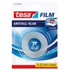 tesa Film Crystal Clear - Highly Transparent, Age-Resistant Tape with