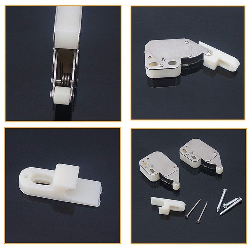 Pack of 4 Spring Catches, Mini Latch Push Lock Spring