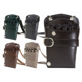 Good Life EXPRESS Scissor Case, 5 Bags, Compatible with Hairdresser, Trimmer, GLE Brand Packaging, GLE587 5 Colors (Black)