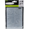 Darice Prägefolder-Schablone, Herbst Quadrate, Plastic, transparent, 10.8 x 14.6 x