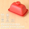 Yundu Ceramics Butter Dish with Lid for Countertop,Butter Keeper Container,