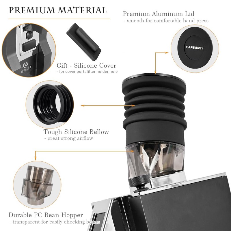 Single Dose Hopper Compatible with Eureka Mignon Espresso Coffee Grinder