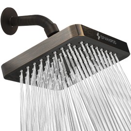 SparkPod Cabezal de ducha, lluvia de alta presión, aspecto moderno de lujo, instalación de 1 minuto, Los cabezales de ducha de repuesto ajustables per