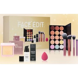 Make Up Set All In One Make Up Set For Women,Includes 15 Colors Concealer Palette,Face Pressed Pworder,Makeup Sponge,Smooth & Blur Primer,Makeup Brushes