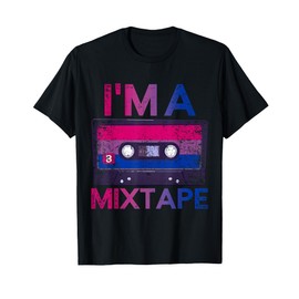 Funny Bisexuality Pride Retro Cassette Bi Gift Bisexual T-Shirt