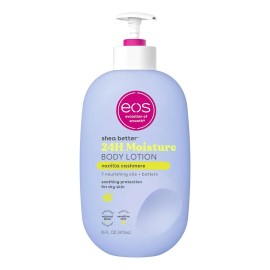 Loción Corporal EOS Shea Better Vainilla Cashmere Hidratación Profunda 24h Manteca De Karité Absorción Rápida Piel Suave Y Perfumada Fórmula Vegana Y Sin Parabenos 473ml